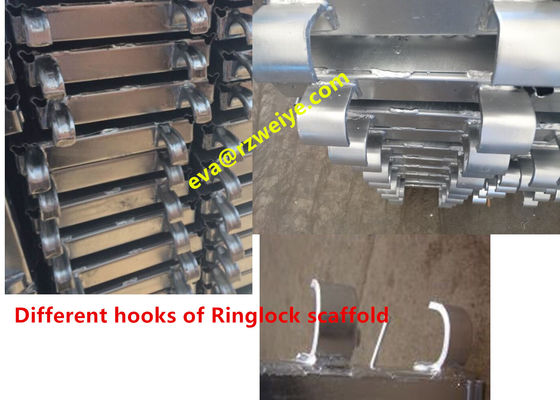 El sistema del andamio de Ringlock, forjado/presionó los tableros de acero del andamio del gancho proveedor